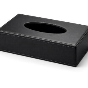 Luxury leather tissue box cover for hotel room Leather tissue box holder with custom logo Premium black leather tissue box for office desk Hotel leather tissue box supplier in India Leather car tissue box holder for vehicle interior Custom leather tissue box manufacturer Chennai Elegant leather tissue box for hospitality use