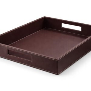 Premium Leather Serving Tray with Handles | Hotel & Hospitality Tray