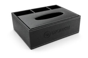 Leather Tissue Box Holder with Storage CompartmentsLuxury Leather Tissue Box Organizer for Hotels & Offices
Multifunction Leather Tissue Box with Accessories Holder
Hotel Leather Tissue Box with Organizer Tray
Leather Tissue Box for Car & Desk with Storage Sections